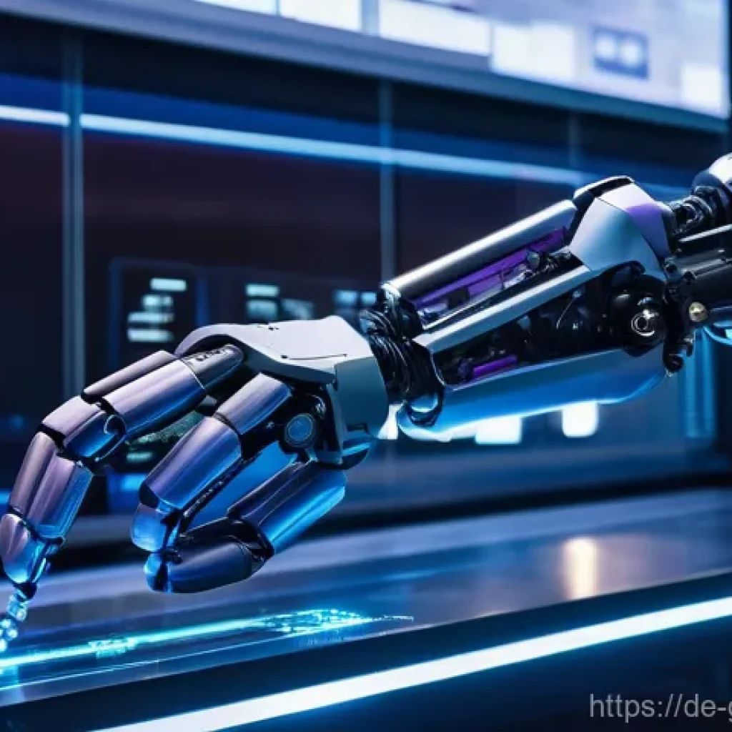 디지털 트윈의 성과 평가 지표 개발 - **Prompt 1: The Synergy of Physical and Digital in Manufacturing**
A futuristic factory floor at...