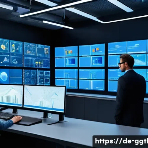 Home 32 디지털 트윈을 통한 자동화 시스템 설계 - A highly detailed industrial control room with multiple engineers and software developers collaborat...
